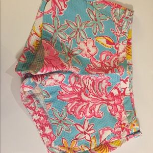 Lilly Pulitzer blue and pink shorts